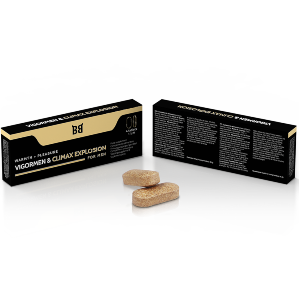 Black bull - vigormen & climax explosion mayor placer para hombre 4 cÁpsulas