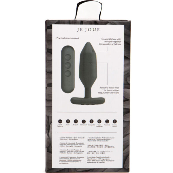Je joue - onyx plug anal vibrador negro