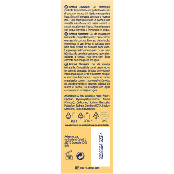 Control - masaje gel 3 en 1 leche de almendra 200 ml