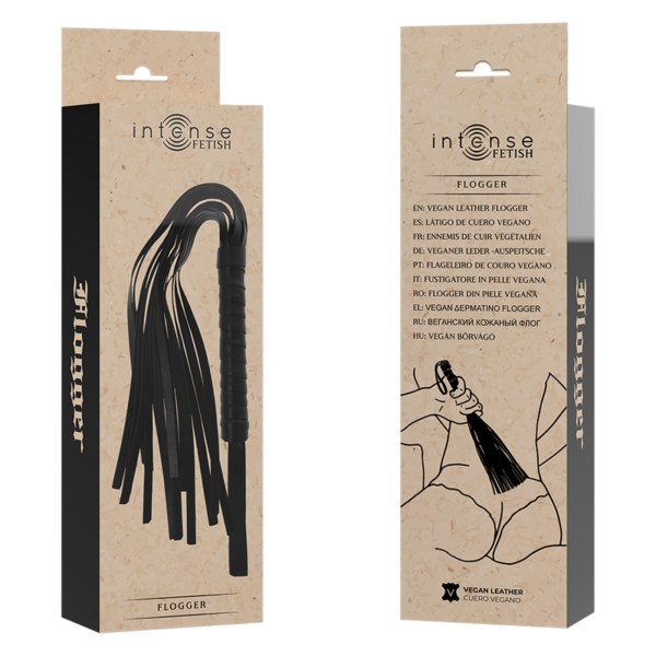 Intense - fetish lÁtigo de cuero vegano