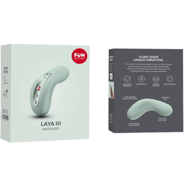 Fun factory - laya iii vibrador lay-on clitoris recargable verde