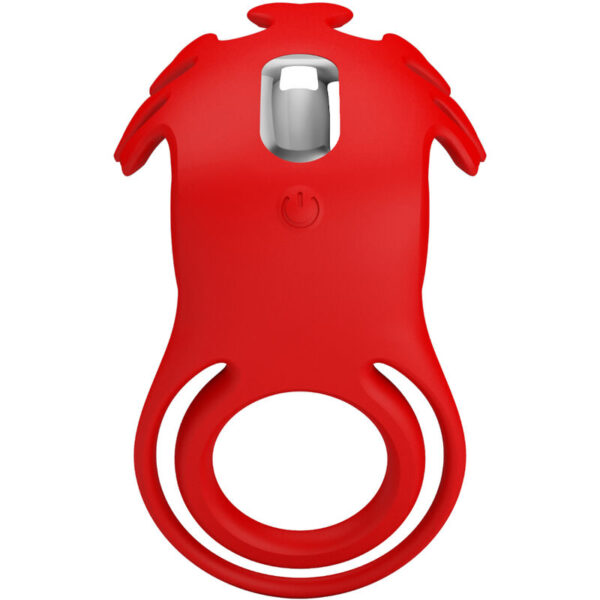 Pretty love - ruben anillo vibrador 7 vibraciones silicona rojo