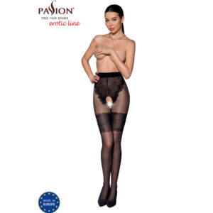 Passion - tiopen 013 medias negro 1/2 20/40 den