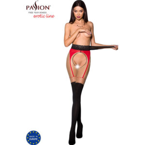 Passion - tiopen 003 medias rojo 1/2 20/40 den