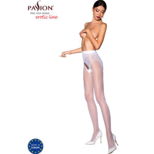 Passion - tiopen 006 medias blanco 1/2 30 den