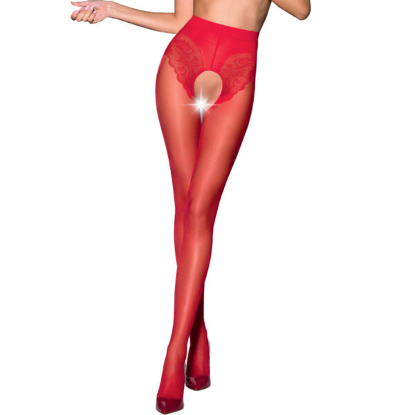 Passion - tiopen 006 medias rojo 3/4 30 den