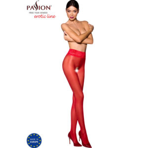 Passion - tiopen 008 medias rojo 1/2 30 den