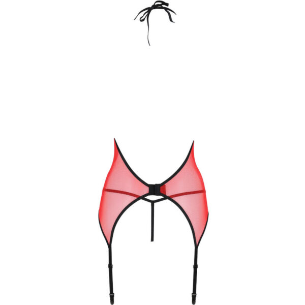 Passion - peonia corset erotic line rojo l/xl