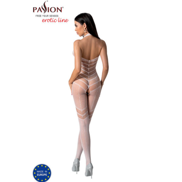 Passion - bs100 bodystocking blanco talla unica