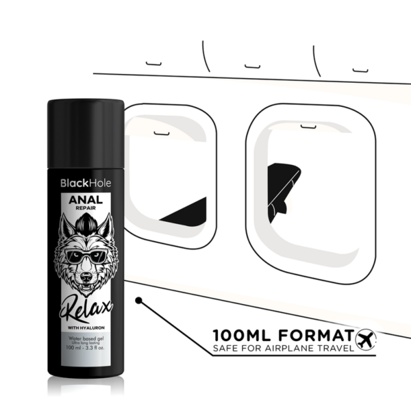 Black hole - anal repair base agua relax con hyaluron 100 ml