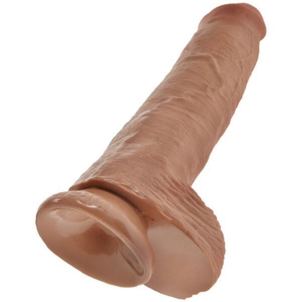 King cock - pene realistico con testiculos 22.6 cm caramelo