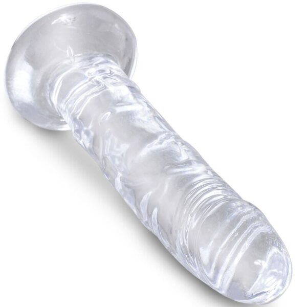 King cock - clear pene realistico 15.5 cm transparente