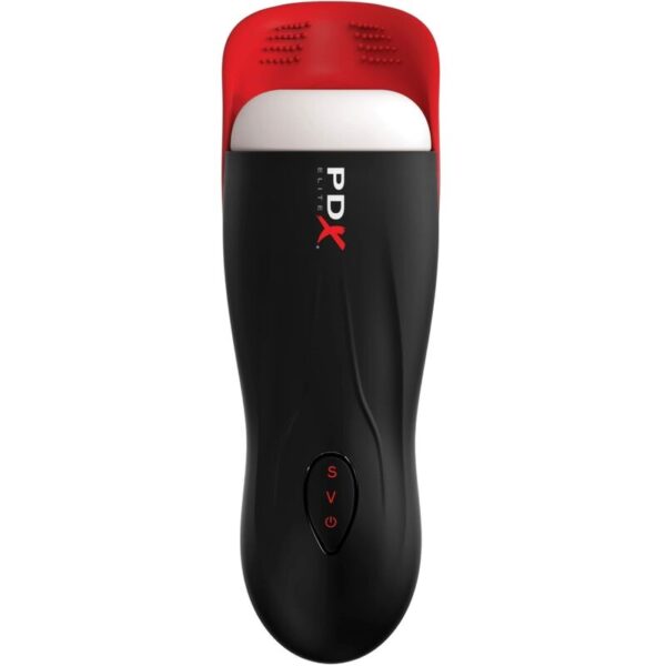 Pdx elite - masturbador stroker fap-o-matic pro con base para testiculos