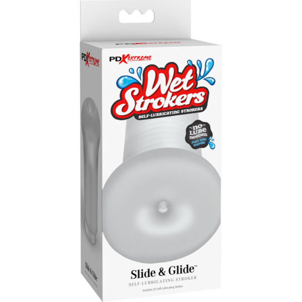 Fetish fantasy extreme - masturbador masculino silicona slide & glide transparente