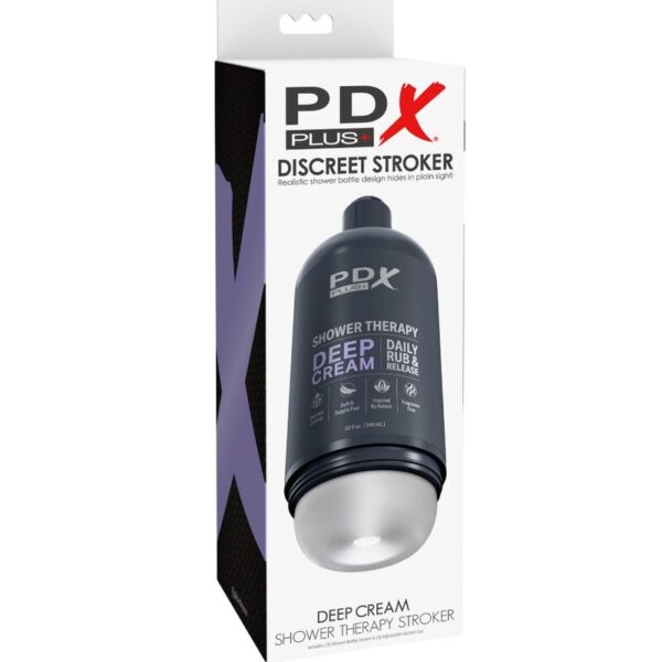 Pdx plus - masturbador stroker diseÑo discreto de bote champu deep cream