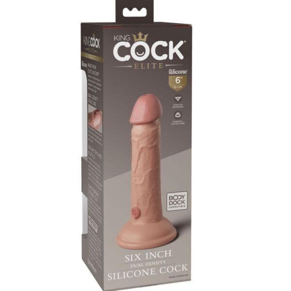 King cock - elite dildo realistico silicona 15.2 cm