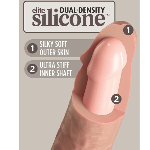 King cock - elite dildo realistico silicona 23 cm