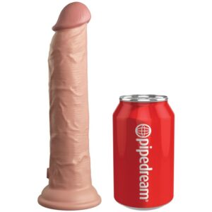 King cock - elite dildo realistico vibrador & silicona control remoto 23 cm