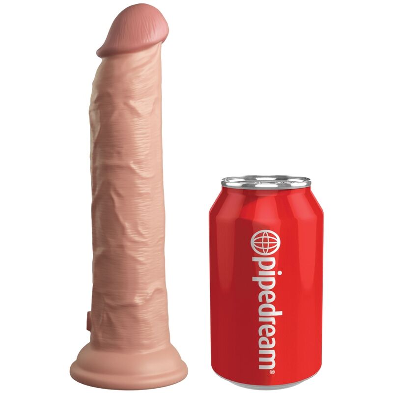 King cock - elite dildo realistico vibrador & silicona control remoto 23 cm