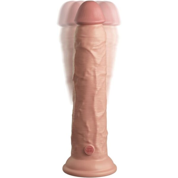 King cock - elite dildo realistico vibrador & silicona control remoto 23 cm
