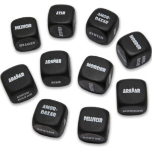 Diablo picante - dado negro sado 3 x 3 mm