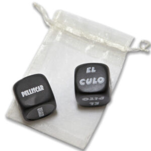 Diablo picante - bolsa de juego con dado sado + dado partes del cuerpo