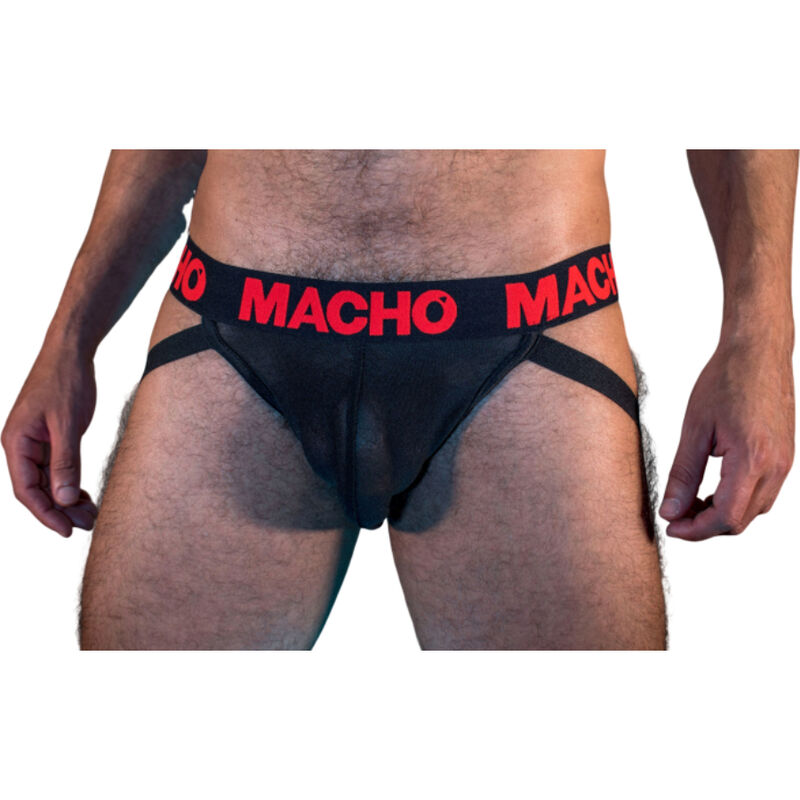 Macho - mx26x2 jock negro/rojo s