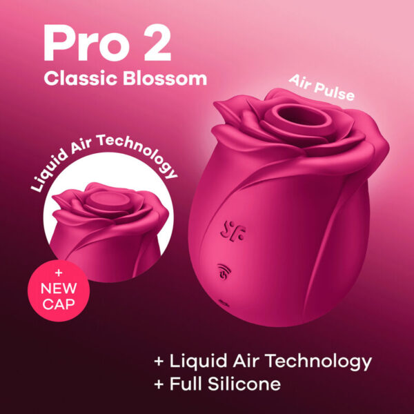 Satisfyer - air pulse pro 2 classic blossom vibrador