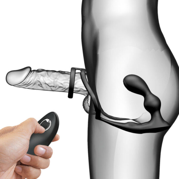 Pretty love - marshall anillo para pene + plug anal vibratorio & control remoto