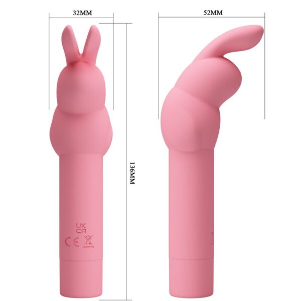 Pretty love - vibrador de silicona conejo rosa gerardo
