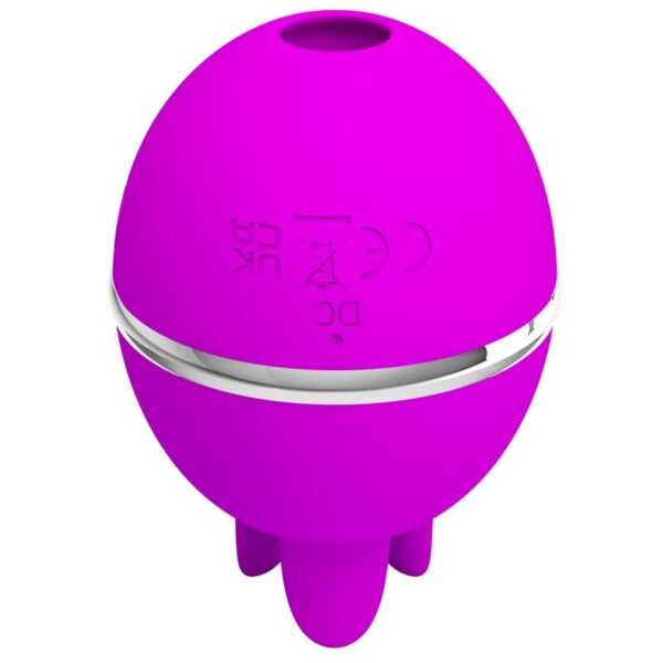 Pretty love - vibrador de silicona redondo gemini ball morado