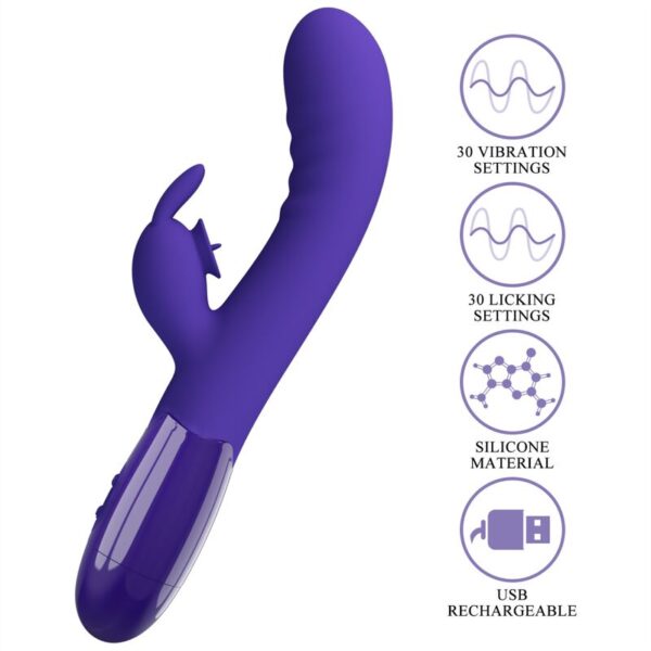 Pretty love - cerberus youth vibrador rabbit violeta