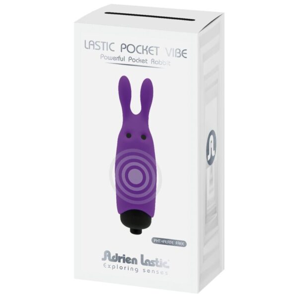 Adrien lastic - lastic pocket vibrador de bolsillo conejo violeta