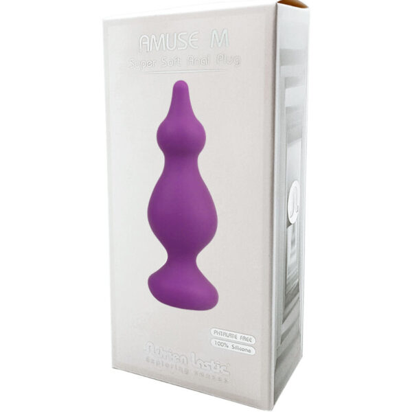 Adrien lastic - amuse plug anal silicona violeta talla m