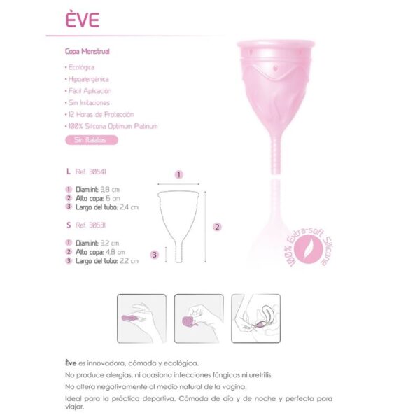 Femintimate - eve copa menstrual silicona - talla s
