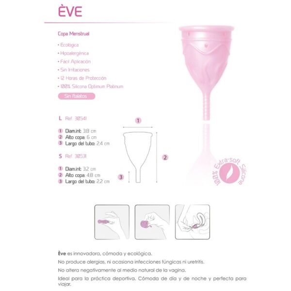Femintimate - eve copa menstrual silicona - talla l