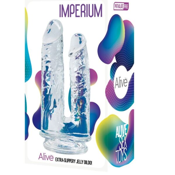 Alive - imperium pene realistico doble transparente 12/14 cm
