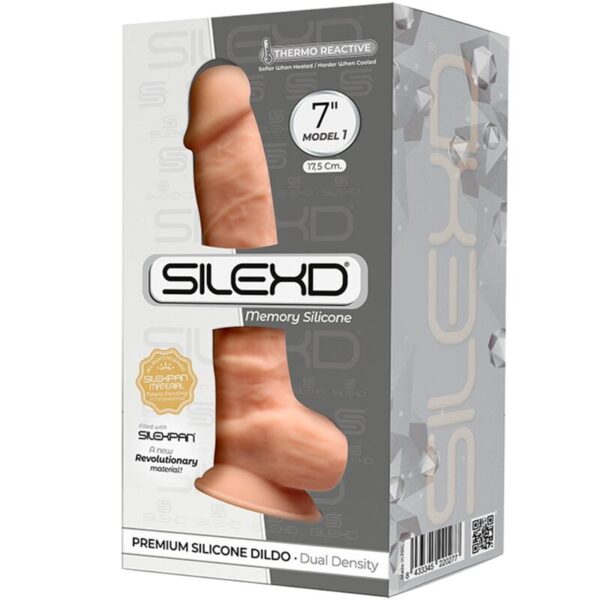 Silexd - modelo 1 pene realistico silicona premium silexpan 17.5 cm