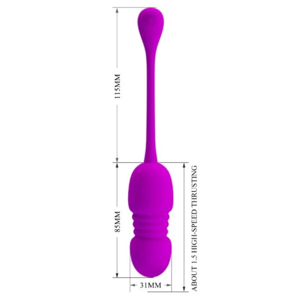 Pretty love - callie huevo vibrador recargable morado
