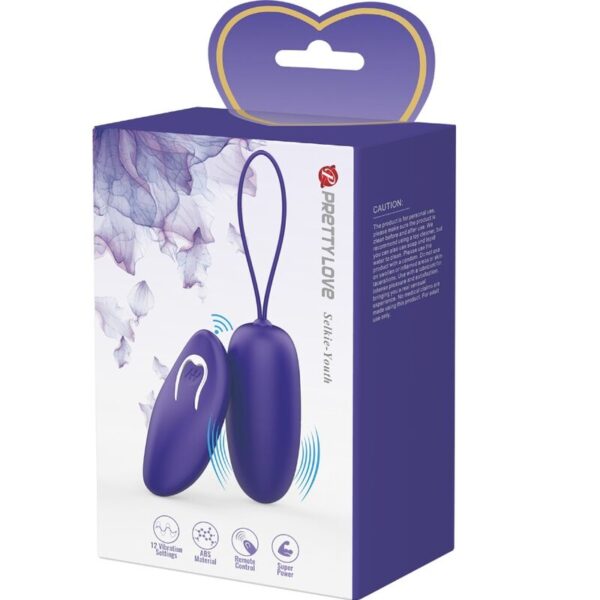 Pretty love - selkie youth mini huevo vibrador control remoto violeta