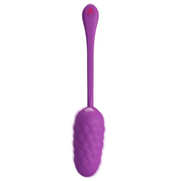 Pretty love - huevo vibrador con textura marina recargable morado
