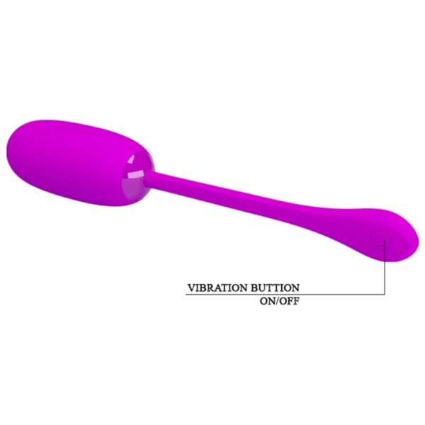 Pretty love - julius huevo vibrador impermeble & recargable morado