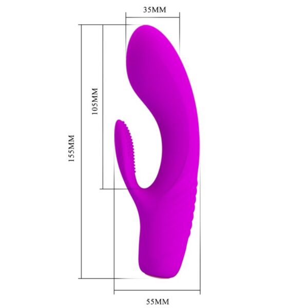 Pretty love - tim vibrador recargable morado