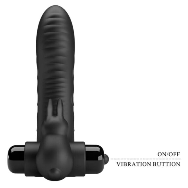 Pretty love - vance funda dedo vibrador conejo negro