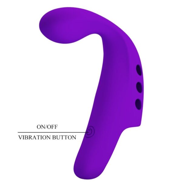 Pretty love - gorgon vibrador de dedo recargable morado
