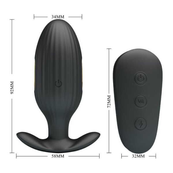 Pretty love - kelly plug anal vibrador recargable negro
