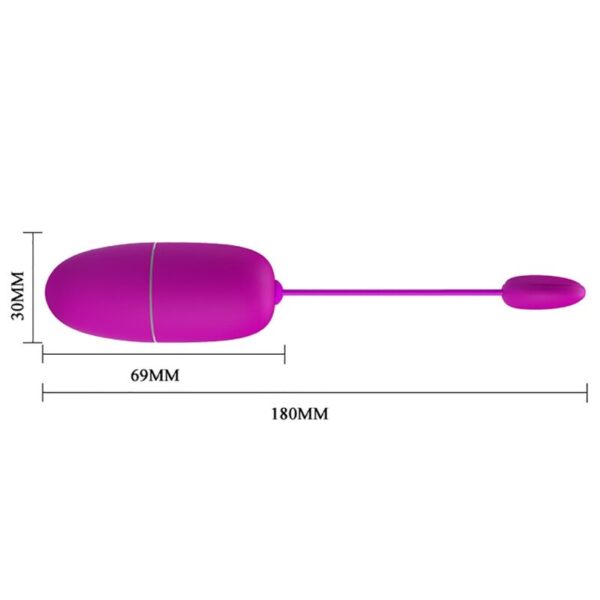 Pretty love - nymph huevo vibrador controlado por app violeta
