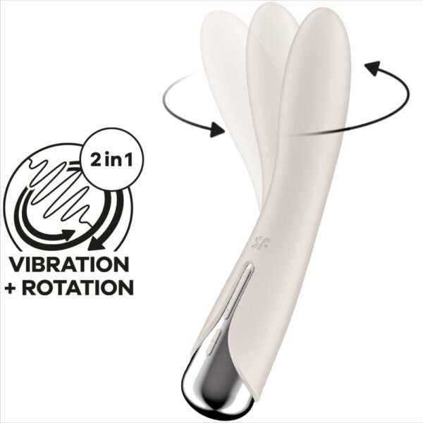 Satisfyer - spinning vibe 1 vibrador rotador g-spot beige