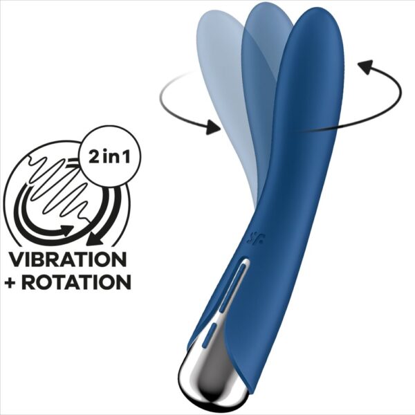 Satisfyer - spinning vibe 1 vibrador rotador g-spot azul