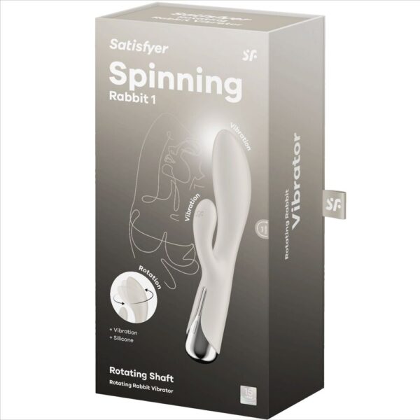 Satisfyer - spinning rabbit 1 estimulacion clitoris y punto g beige